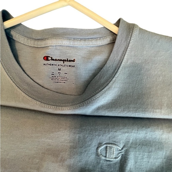 CHAMPION Dip Dye Men’s T-Shirt Medium Blue - Picture 4 of 6